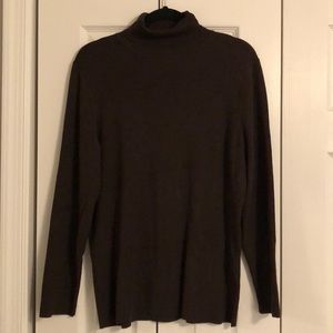 Dark brown turtleneck